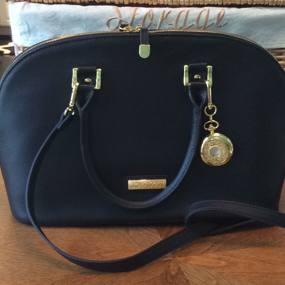 IMAN Handbags - 🏆3XHP🏆JOY & IMAN GENUINE LEATHER BLACK BAG FIRM